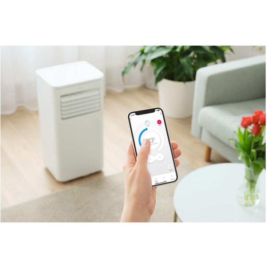 Sencor - Mobiles Smart-Klimagerät 3in1 mit komplettem Zubehör 760W/230V 7000BTU Wi-Fi + Fernbedienung