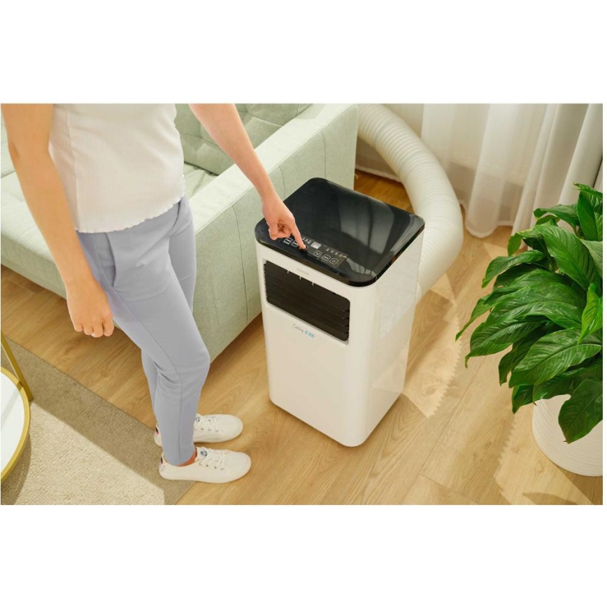 Sencor - Mobiles Smart-Klimagerät 3in1 mit komplettem Zubehör 805W/230V 8000 BTU Wi-Fi + Fernbedienung