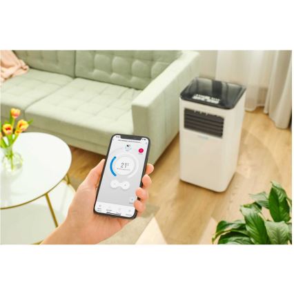 Sencor - Mobiles Smart-Klimagerät 3in1 mit komplettem Zubehör 805W/230V 8000 BTU Wi-Fi + Fernbedienung