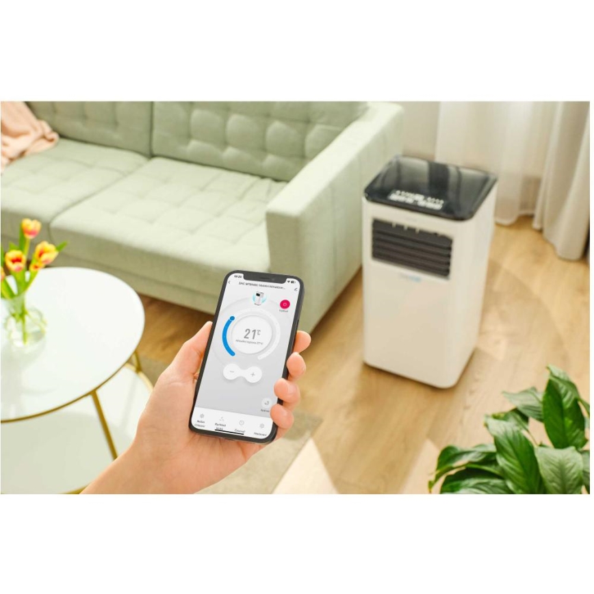 Sencor - Mobiles Smart-Klimagerät 3in1 mit komplettem Zubehör 805W/230V 8000 BTU Wi-Fi + Fernbedienung