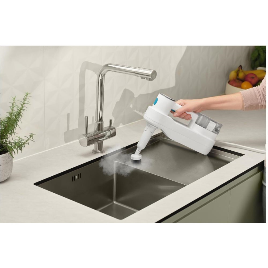 Sencor - Multifunktionaler Dampfmopp 2in1 1500W/230V IPX4 Weiß