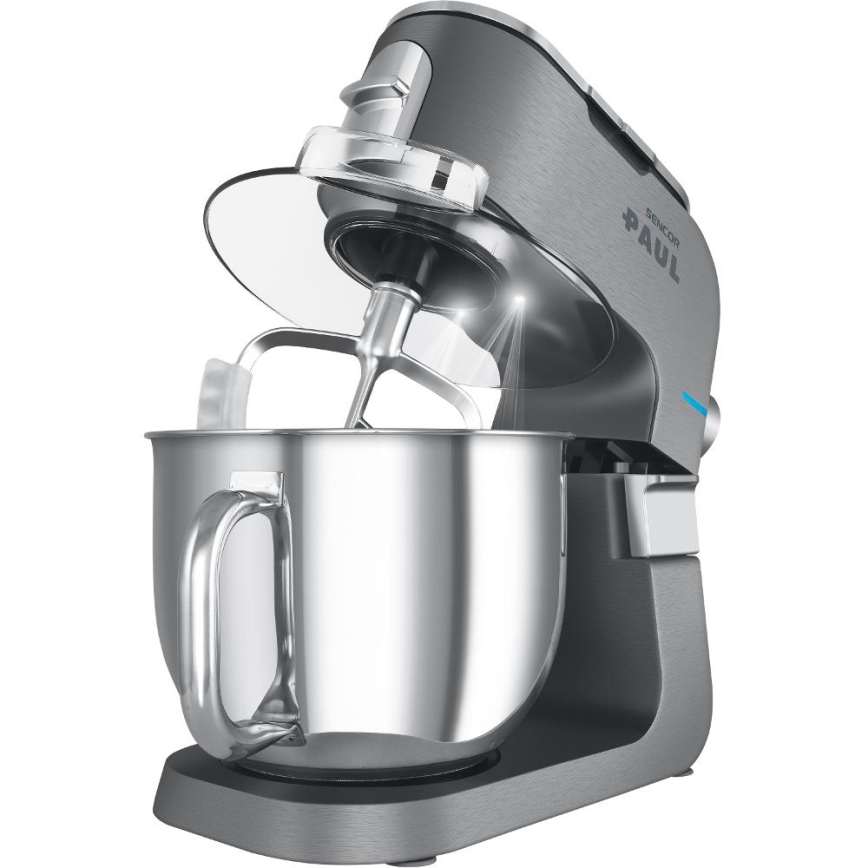 Sencor - Multifunktionaler Küchenroboter mit Edelstahlschüssel 1500W/230V mattchrom