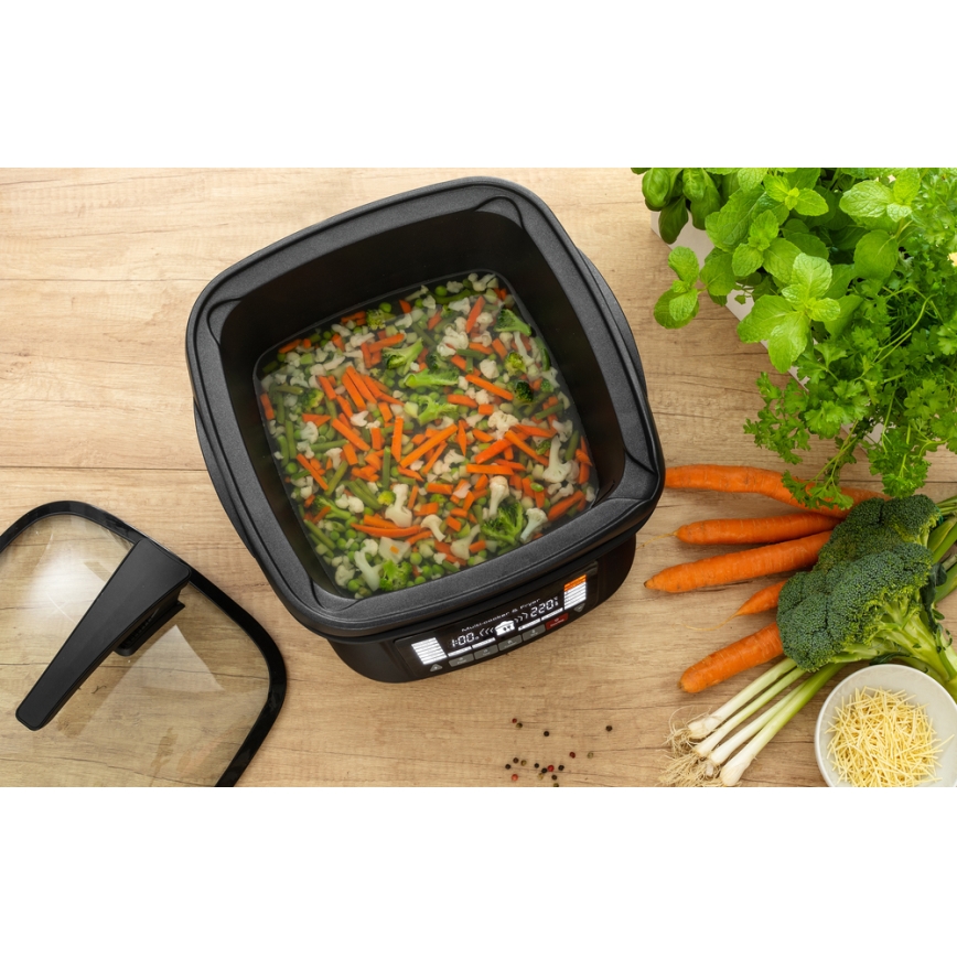 Sencor - Multifunktionsbratpfanne mit Zubehör 1800W/230V 18 Funktionen 4,8l