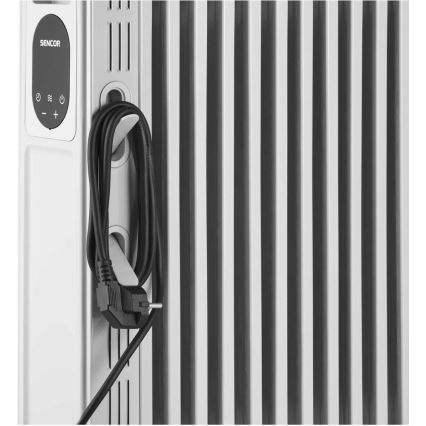 Sencor - Ölradiator mit 11 Rippen 1000/2300W/230V weiß + Fernbedienung