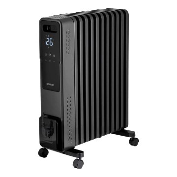 Sencor - Ölradiator mit 11 Rippen 1000/1200/2400W/230V Wi-Fi schwarz