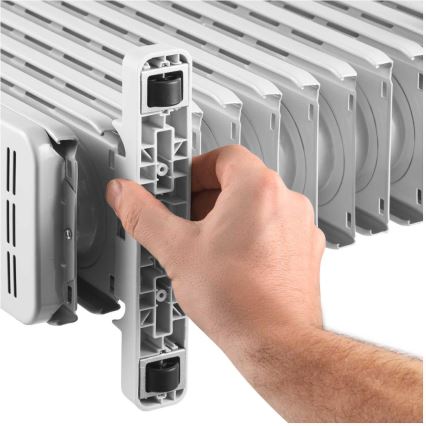 Sencor - Ölradiator mit 13 Rippen 1000/2500W/230V weiß + Fernbedienung