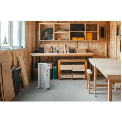 Sencor - Ölradiator mit 7 Rippen 600/900/1500W/230V weiß