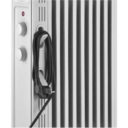 Sencor - Ölradiator mit 9 Rippen, 3 Heizstufen 800/1200/2000W/230V, weiß