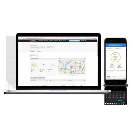 Sencor - Profi-Wetterstation mit Farb-LCD-Anzeige 1xCR2032 + 3xAA Wi-Fi