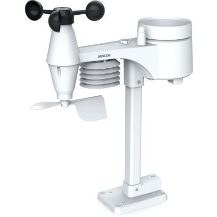Sencor - Profi-Wetterstation mit Farb-LCD-Anzeige 1xCR2032 + 3xAA Wi-Fi