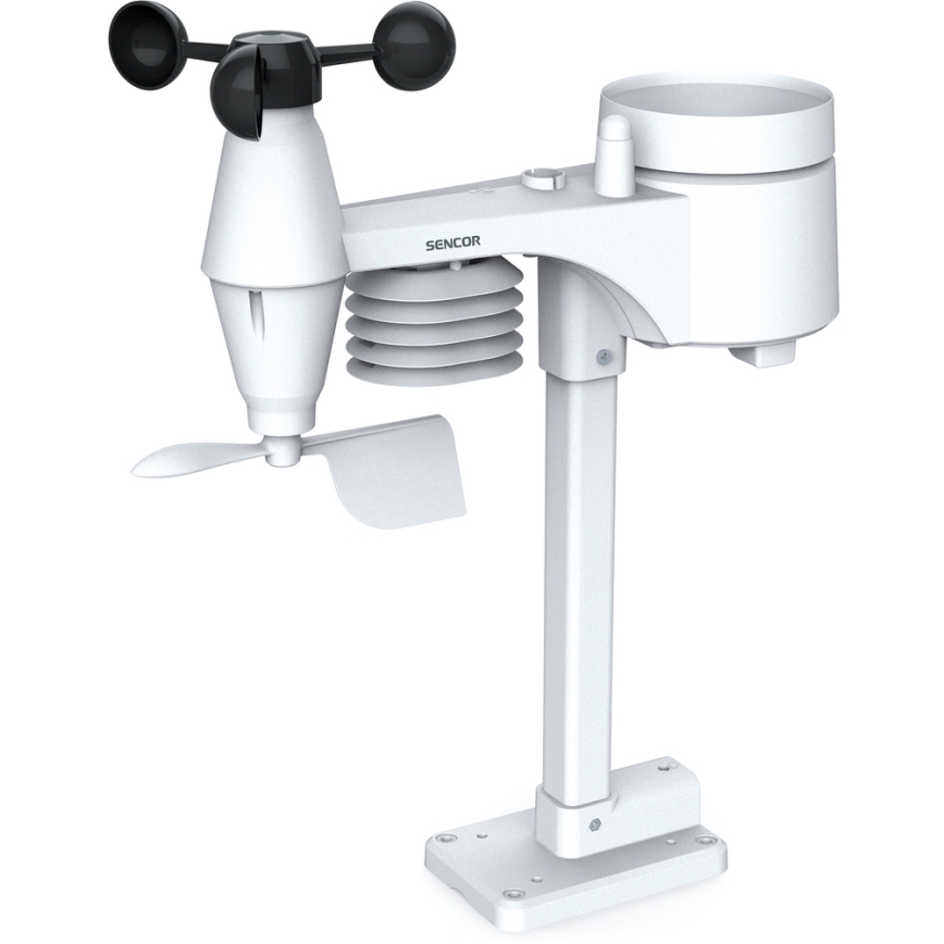 Sencor - Profi-Wetterstation mit Farb-LCD-Anzeige 1xCR2032 + 3xAA Wi-Fi
