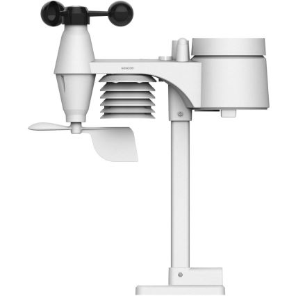 Sencor - Profi-Wetterstation mit Farb-LCD-Anzeige und Wecker 5V/1xCR2032 + 3xAA Wi-Fi