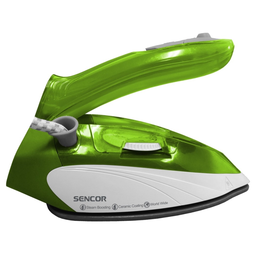 Sencor - Reise-Dampfbügeleisen 1100W/115V/230V grün
