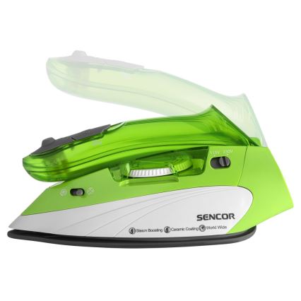 Sencor - Reise-Dampfbügeleisen 1100W/115V/230V grün
