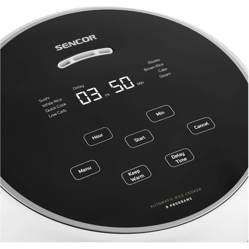 Sencor - Reiskocher 350 W/230 V 0,6 l weiß