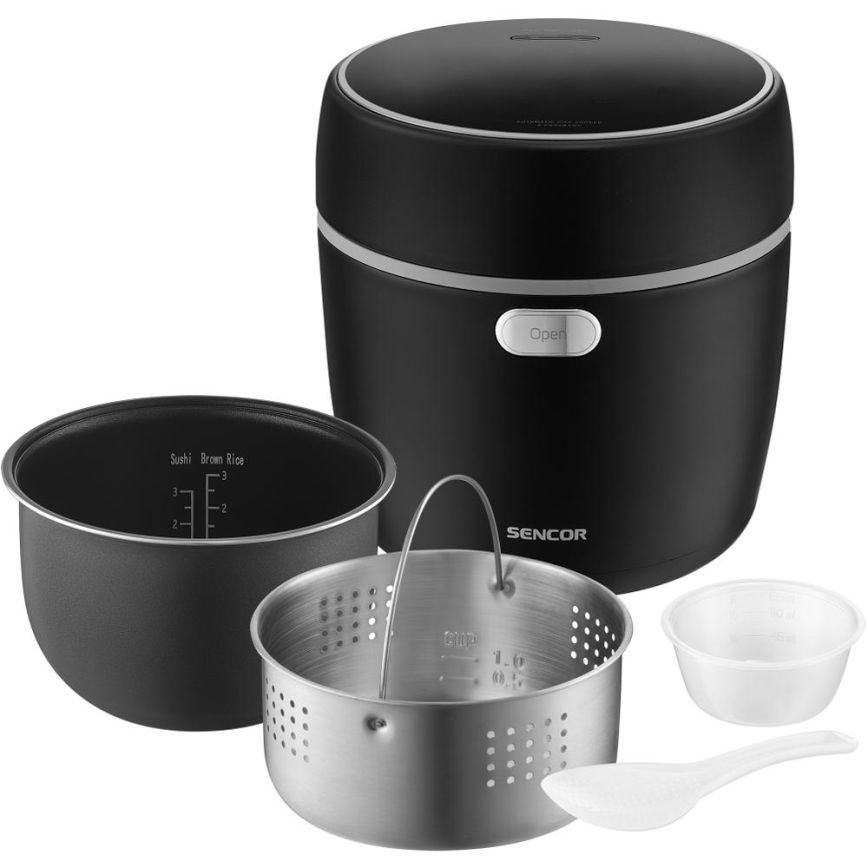Sencor - Reiskocher 350W/230V 0,6 l schwarz