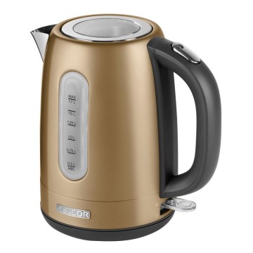 Sencor - Schnellkochender Wasserkocher 1,7 l 2150W/230V goldfarben
