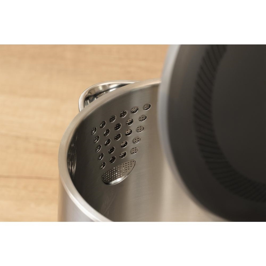 Sencor - Schnellkochender Wasserkocher mit Temperaturregelung 1,7 l 1800W/230V Edelstahl