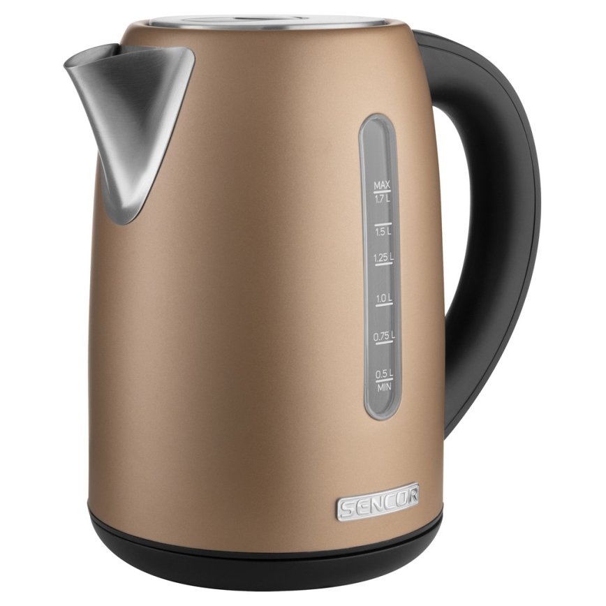 Sencor - Wasserkocher mit Temperaturregelung 1,7 l 2150W/230V braun