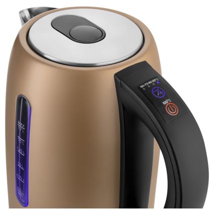 Sencor - Wasserkocher mit Temperaturregelung 1,7 l 2150W/230V braun