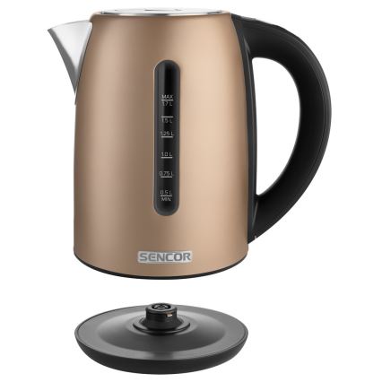 Sencor - Wasserkocher mit Temperaturregelung 1,7 l 2150W/230V braun