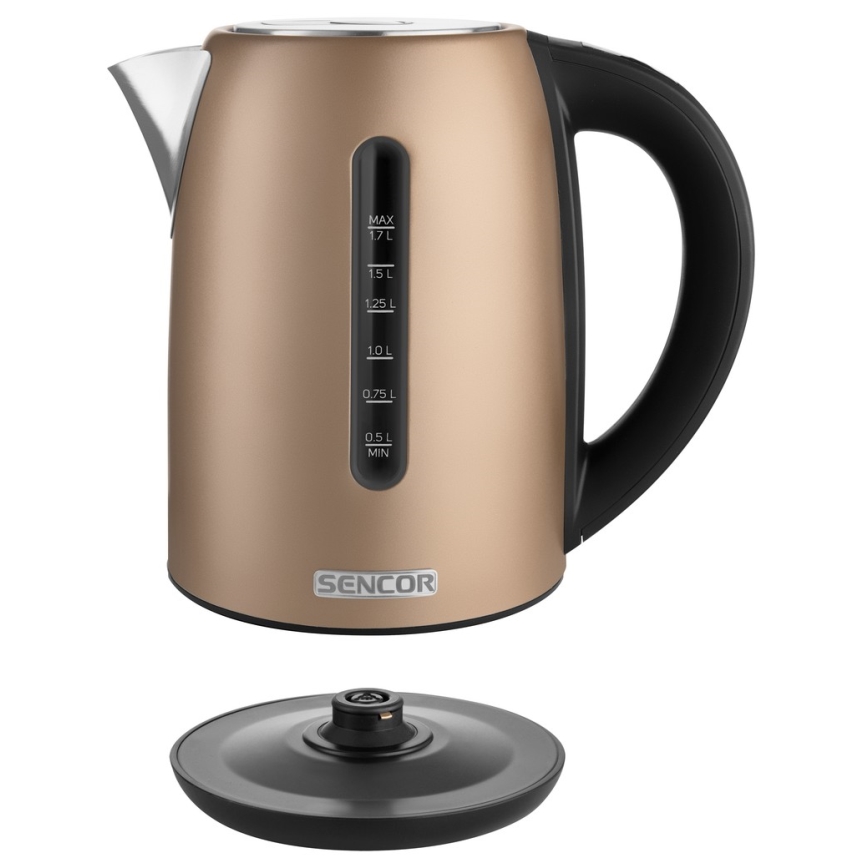 Sencor - Wasserkocher mit Temperaturregelung 1,7 l 2150W/230V braun