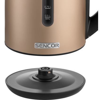 Sencor - Wasserkocher mit Temperaturregelung 1,7 l 2150W/230V braun