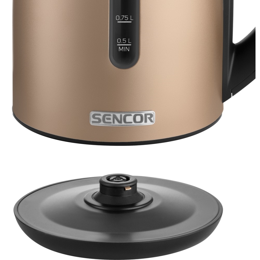 Sencor - Wasserkocher mit Temperaturregelung 1,7 l 2150W/230V braun