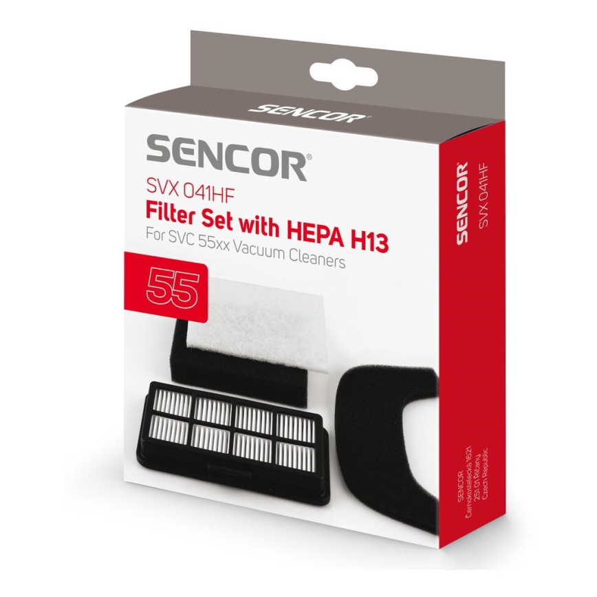 Sencor - Set Staubsaugerfilter aus HEPA-Filter am Einlass und Mikrofilter am Auslass