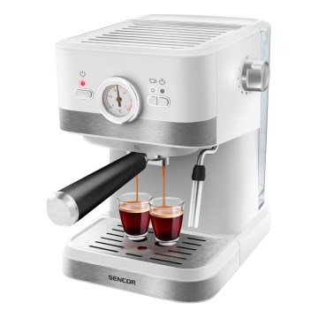 Sencor - Siebträger-Espressomaschine 1050W/230V weiß/matt Chrom