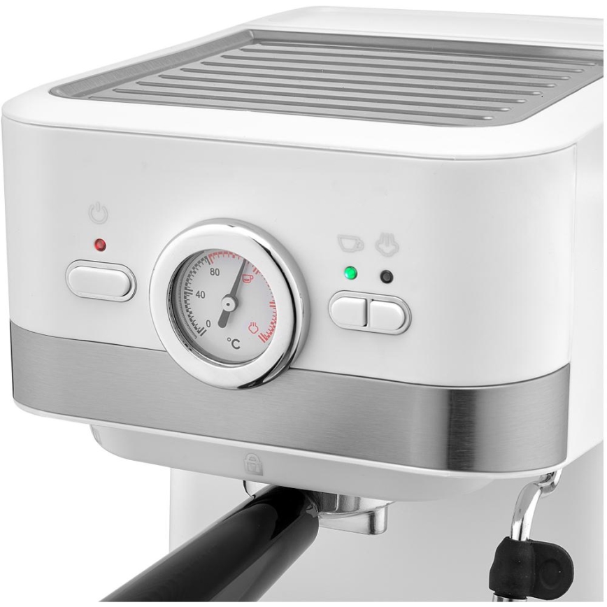 Sencor - Siebträger-Espressomaschine 1050W/230V weiß/matt Chrom