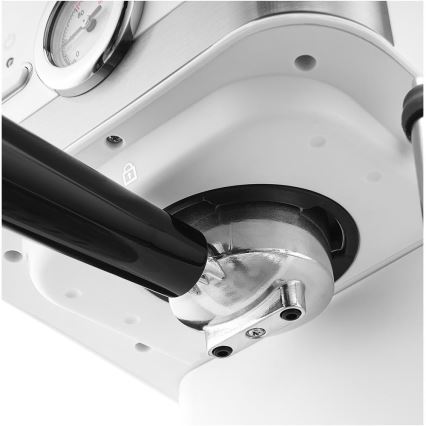 Sencor - Siebträger-Espressomaschine 1050W/230V weiß/matt Chrom