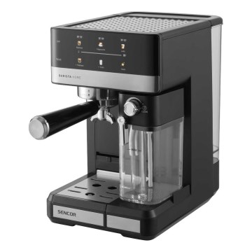 Sencor - Siebträger-Espressomaschine 1350 W/230 V schwarz/mattchrom