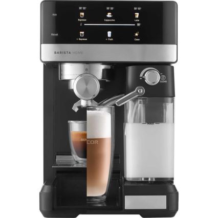 Sencor - Siebträger-Espressomaschine 1350 W/230 V schwarz/mattchrom