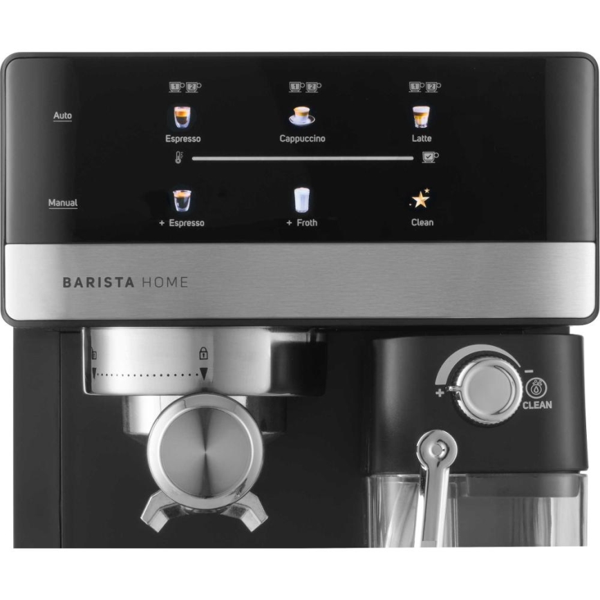 Sencor - Siebträger-Espressomaschine 1350 W/230 V schwarz/mattchrom