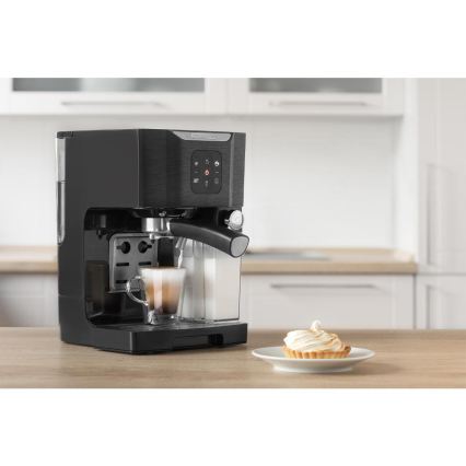 Sencor - Siebträgermaschine Espresso 1450 W/230 V schwarz/mattchrom