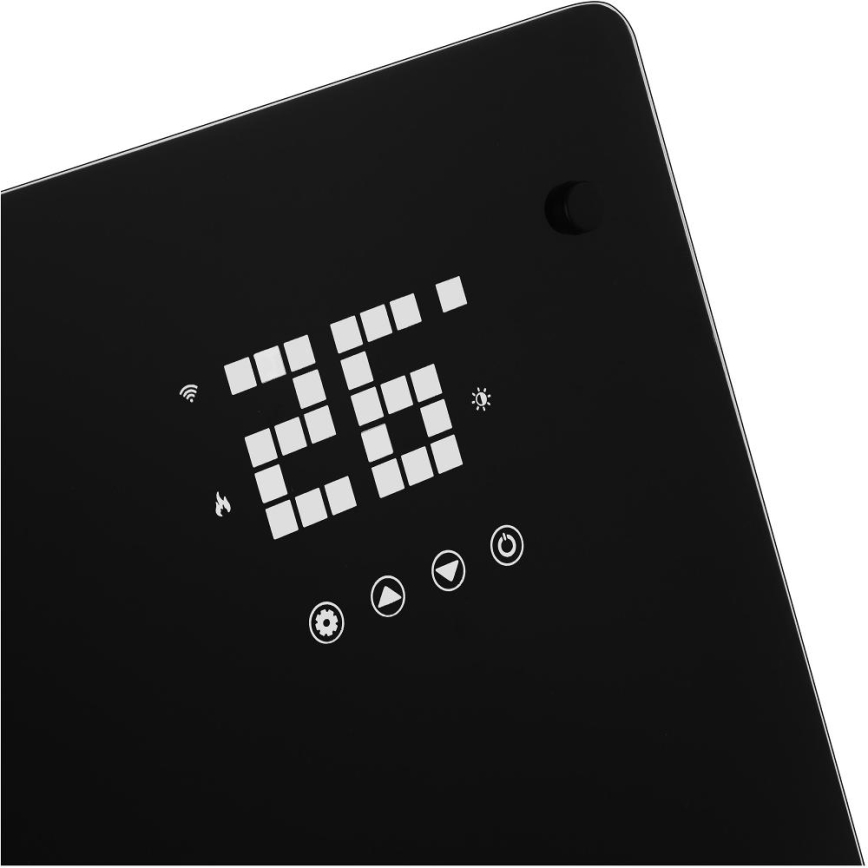 Sencor - Smartes elektrisches Konvektor-Heizgerät 2000 W/230 V IP24 WLAN schwarz + Fernbedienung