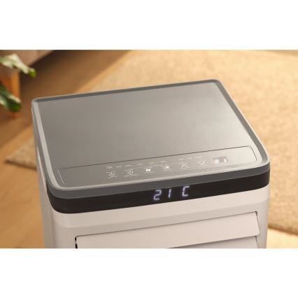 Sencor - Smart mobile Klimaanlage 3-in-1 inklusive vollständigem Zubehör 815 W/230 V 8000 BTU Wi-Fi weiß + Fernbedienung