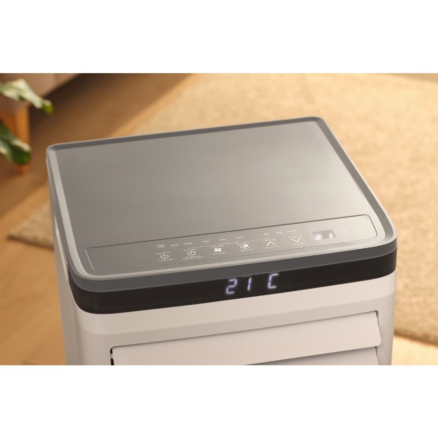 Sencor - Smart mobile Klimaanlage 3-in-1 inklusive vollständigem Zubehör 815 W/230 V 8000 BTU Wi-Fi weiß + Fernbedienung