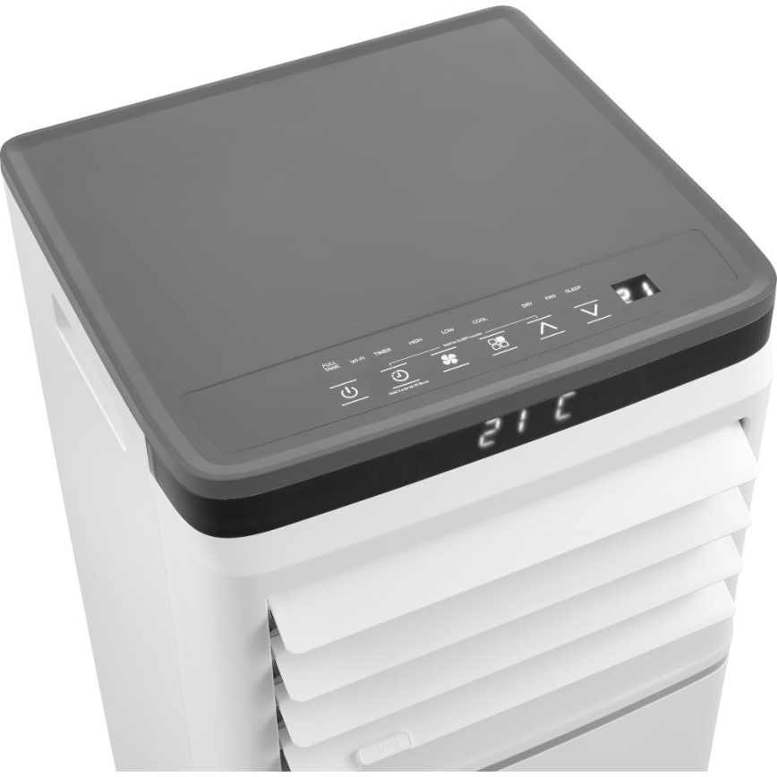 Sencor - Smart mobile Klimaanlage 3-in-1 inklusive vollständigem Zubehör 815 W/230 V 8000 BTU Wi-Fi weiß + Fernbedienung