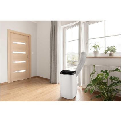 Sencor - Intelligente mobile Klimaanlage 4-in-1 mit komplettem Zubehör 1750W/230V 18000 BTU Wi-Fi weiß + Fernbedienung