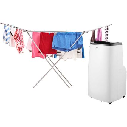 Sencor - Intelligente mobile Klimaanlage 4-in-1 mit komplettem Zubehör 1750W/230V 18000 BTU Wi-Fi weiß + Fernbedienung