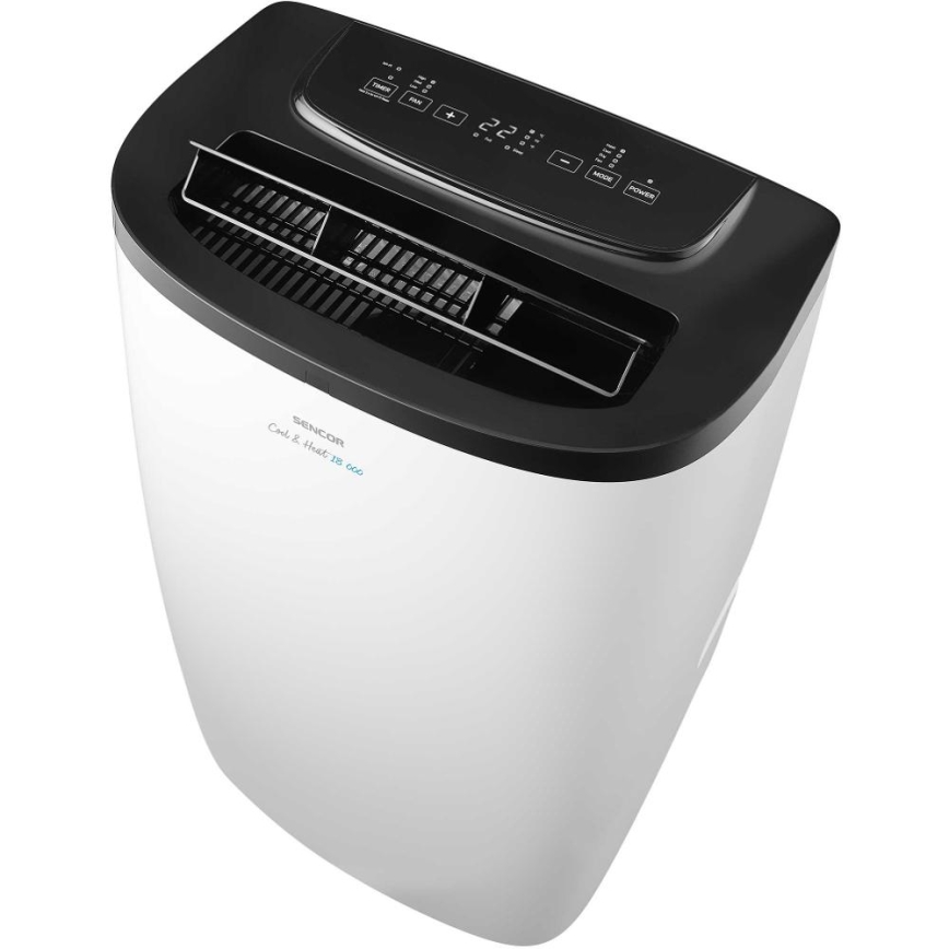Sencor - Intelligente mobile Klimaanlage 4-in-1 mit komplettem Zubehör 1750W/230V 18000 BTU Wi-Fi weiß + Fernbedienung