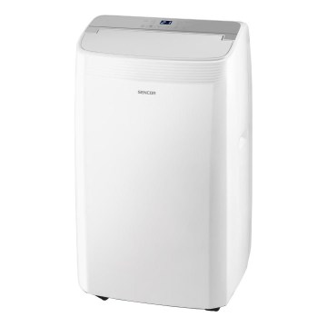 Sencor - Smarte mobile Klimaanlage 5-in-1, inkl. Komplettzubehör, 733 W/230 V, 9000 BTU, Wi-Fi, weiß + Fernbedienung