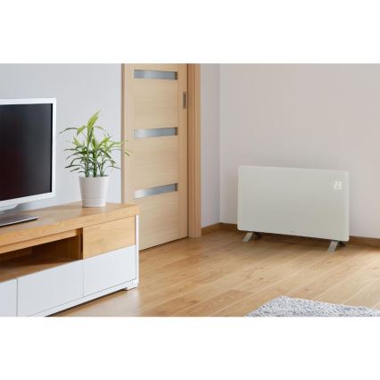 Sencor - Smarter elektrischer Direktheizer/Konvektor 1200/2400W/230V IP24 Wi-Fi weiß