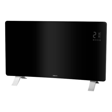 Sencor - Smartes elektrisches Direktheizgerät/Konvektor 1200/2400W/230V IP24 Wi-Fi schwarz