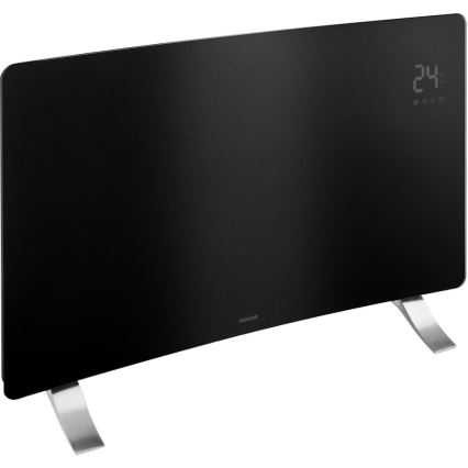 Sencor - Smartes elektrisches Direktheizgerät/Konvektor 1200/2400W/230V IP24 Wi-Fi schwarz