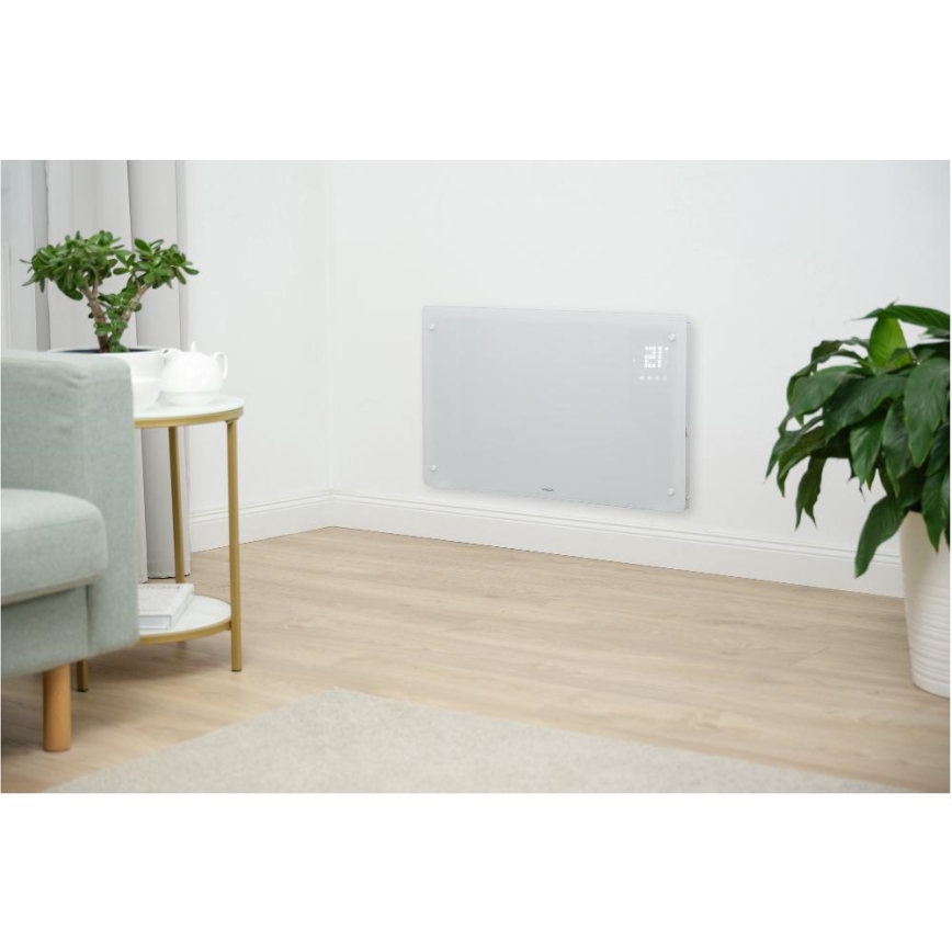 Sencor - Intelligenter elektrischer Direktheizer/Konvektor 2000W/230V IP24 WLAN weiß + Fernbedienung