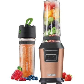 Sencor - Smoothie-Mixer mit Zubehör 800W/230V kupferfarben