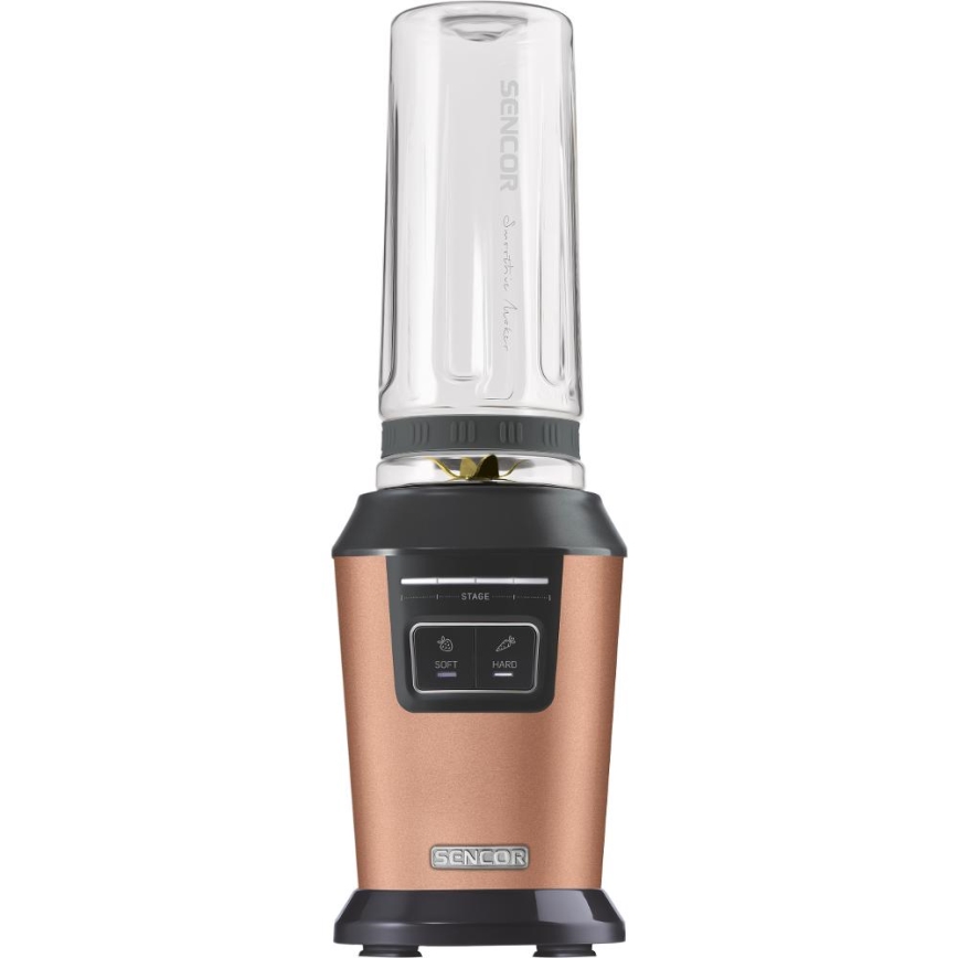Sencor - Smoothie-Mixer mit Zubehör 800W/230V kupferfarben